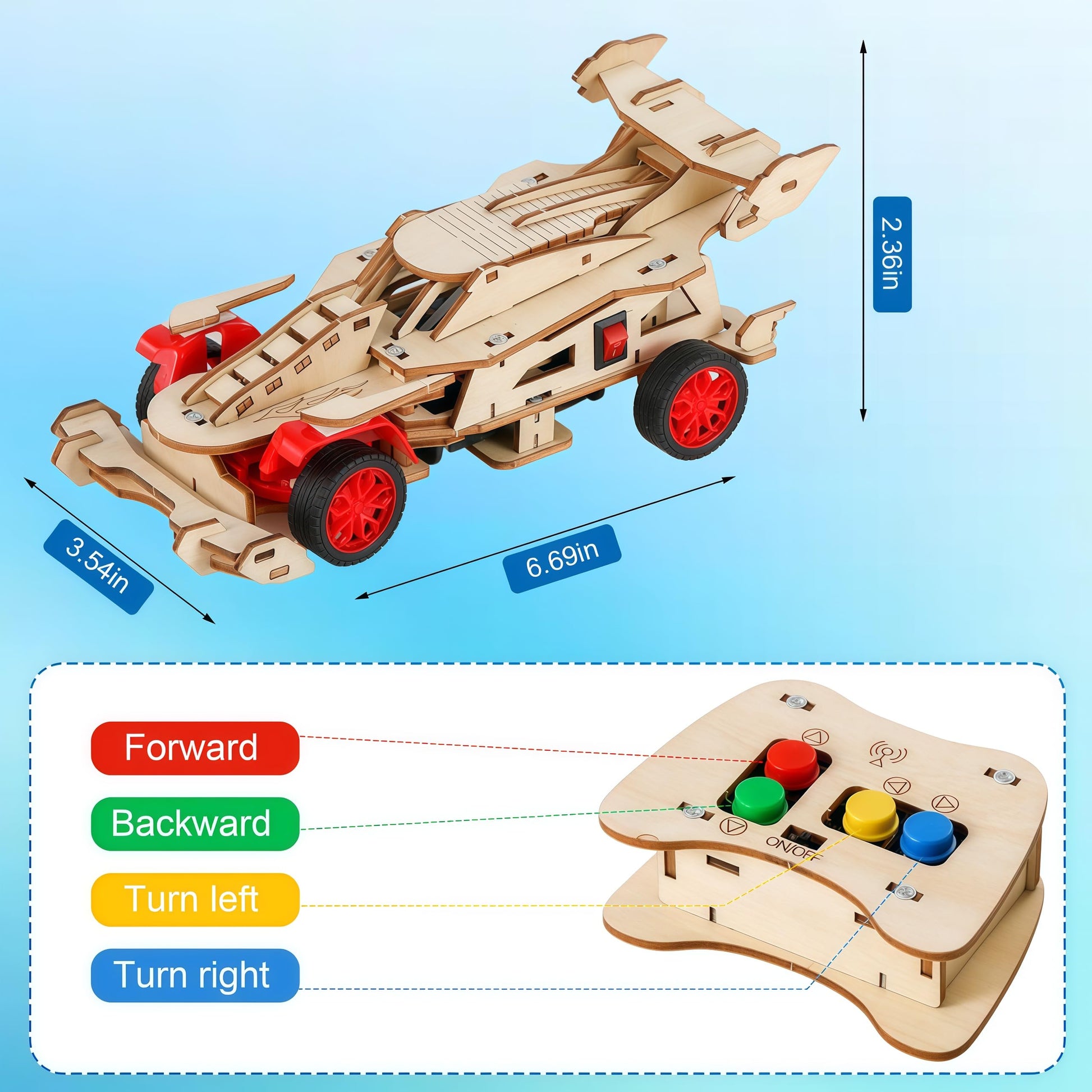 STEM Toys for Boys 8-12, Remote Control F1 Car STEM Building Kit for Kids, 3D Puzzle Science Kits Gift for Boys & Girls Age 8-14 | Birthday Gift Ideas