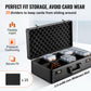 VEVOR 162 PSA Graded Sports Card Holder Box - 5 Slot Case with Coded Lock - Holds 115 BGS, 130 SGC or 999+ Loose Cards