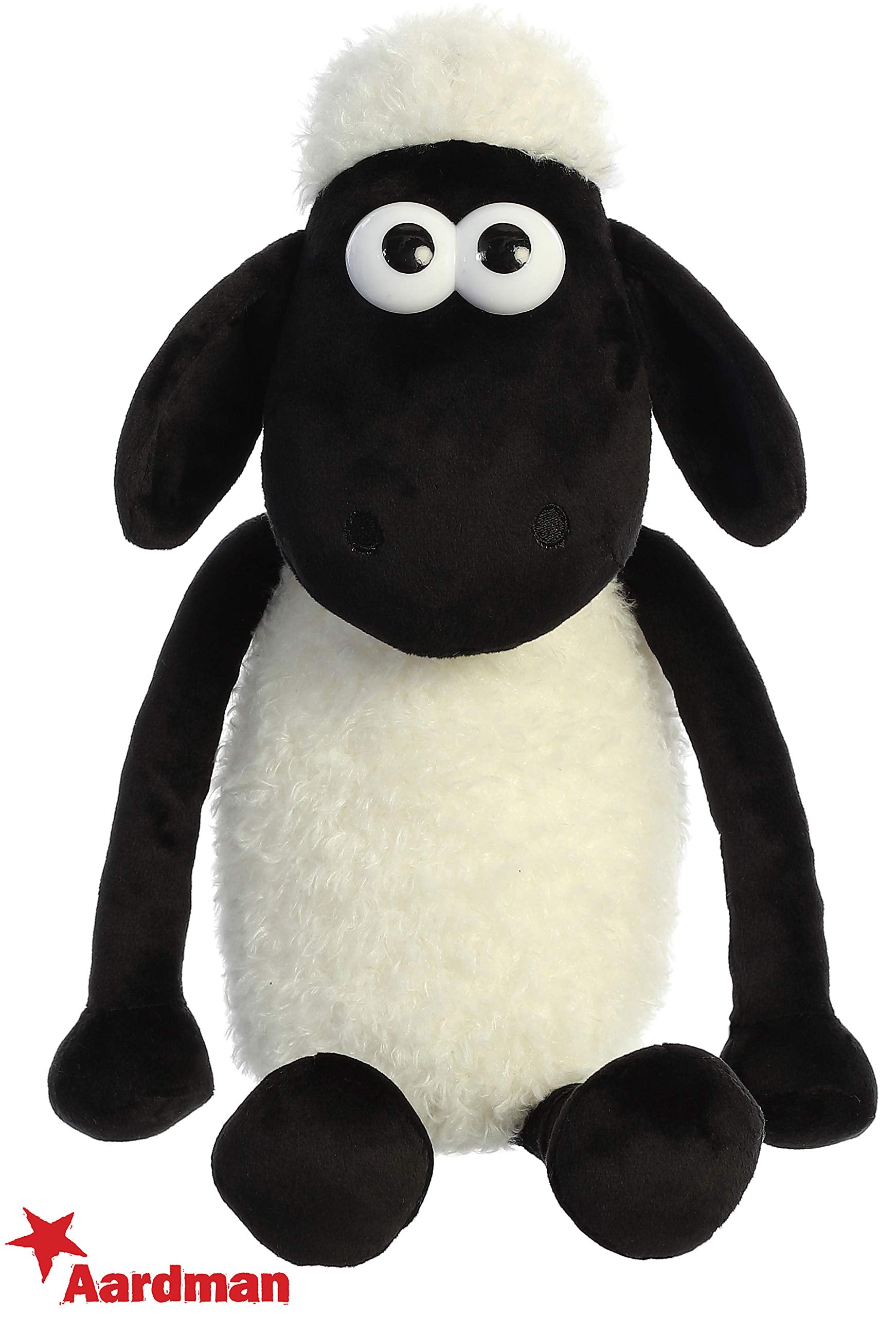 Aurora® Playful Shaun The Sheep® Stuffed Animal - Endless Fun - Farmyard Exploration - White 17 Inches
