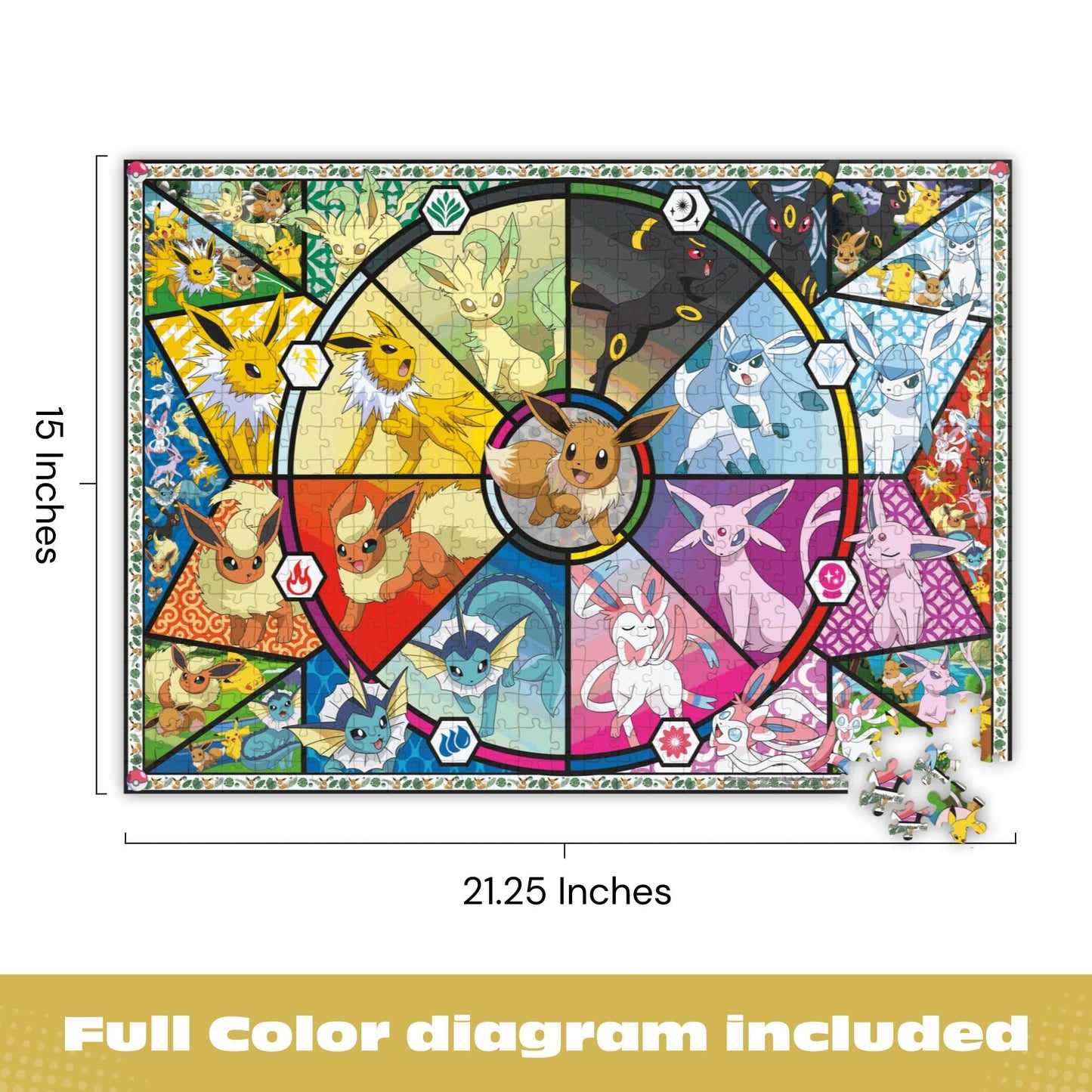 Buffalo Games - Pokémon Eevee Evolutions - 500 Piece Puzzle for Adults