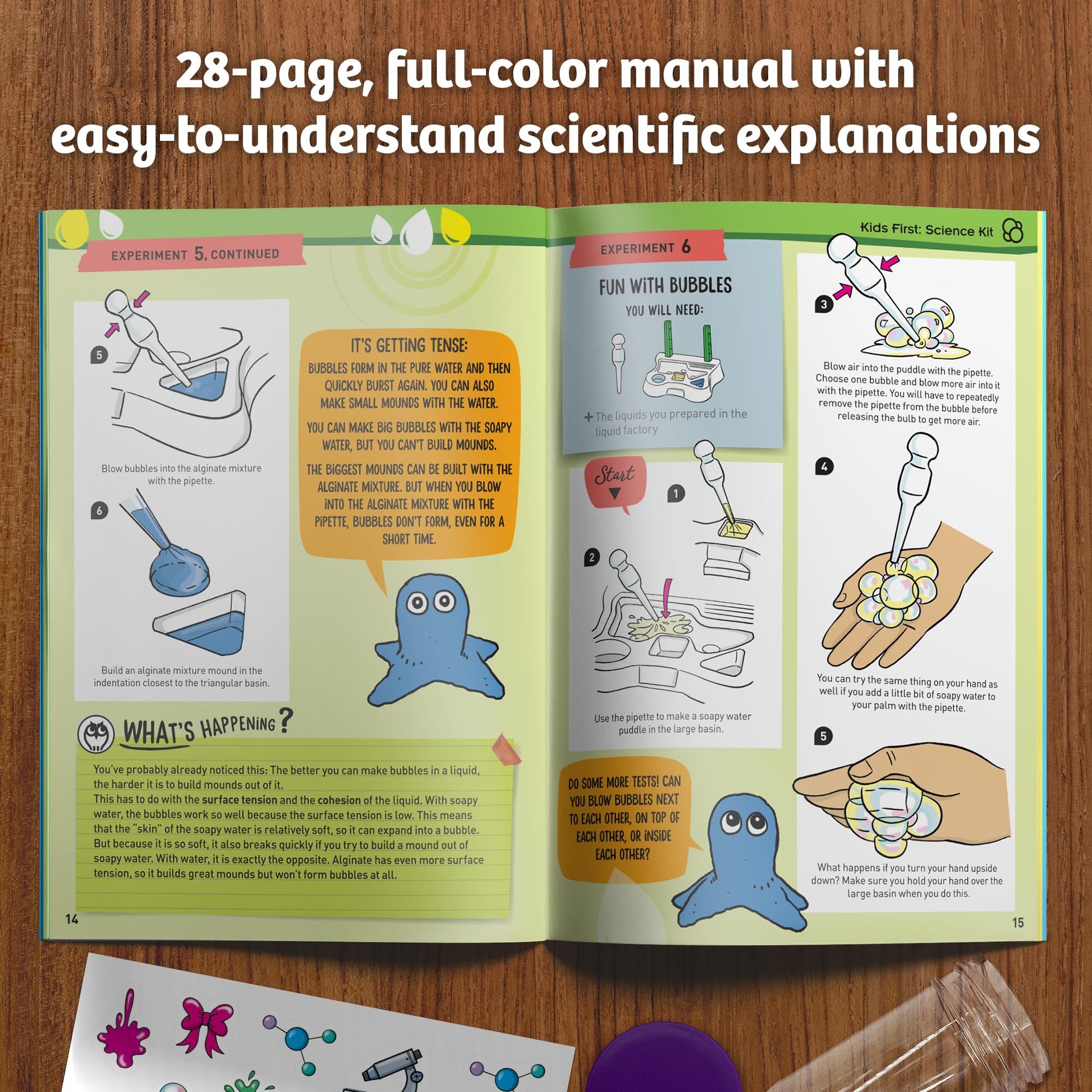 Thames & Kosmos Kids First Science Kit | STEM Learning, Intro to Chemistry for Ages 5+ | Safe & Educational Lab Setup with 20+ Durable Tools, 12