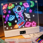 LED Drawing Board for Kid - Rechargeable 14" Doodle Glow Neon Art Note Boards, Holiday Birthday Gifts Toy for Kids Girls Boys Teens, Light Up Acrylic