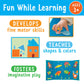 Creativity for Kids My First Fun Felt Shapes - Travel Friendly Felt Board for Toddlers, Toddler Crafts and Pretend Play, 100+ Felt Pieces