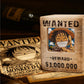 Venssu Wanted Poster Themed Deck Box with Commander Display, MTG Card Deck Case Fit 120 Single Sleeved Cards, PU Leather Magnetic Card Storage Box