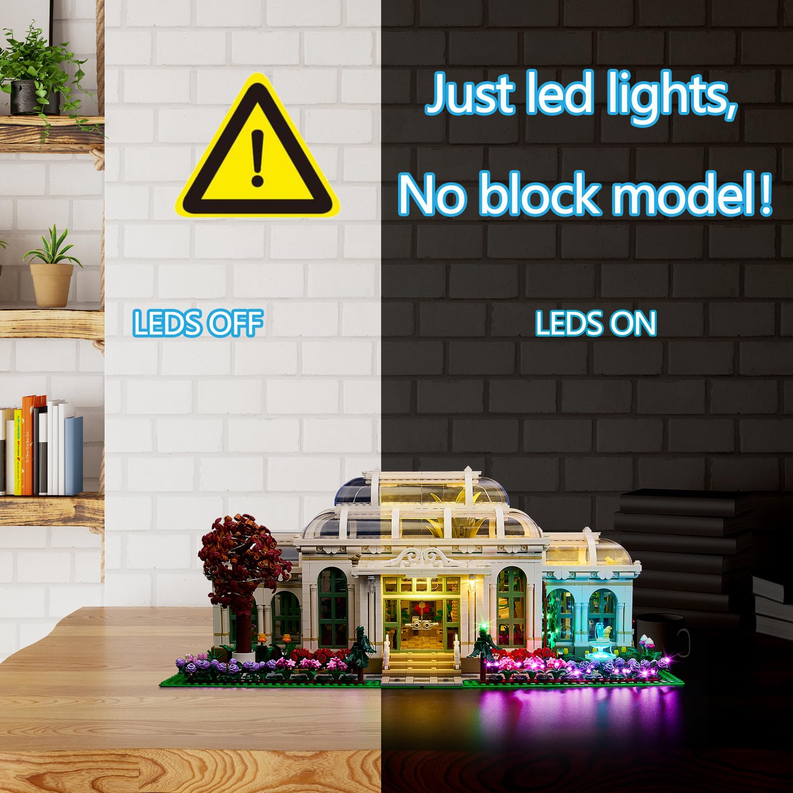 BrickSoul LED Light Kit for Lego 21353 Botanical Garden Building Set, Botanical Garden Light-Up Kit, Does Not Include Building Brick Set (Classic