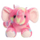 Aurora® Vibrant Bright Fancies™ Candyapple Elephant™ Stuffed Animal - Eye-Catching Fun - Delightful Cuddles - Pink 8 Inches