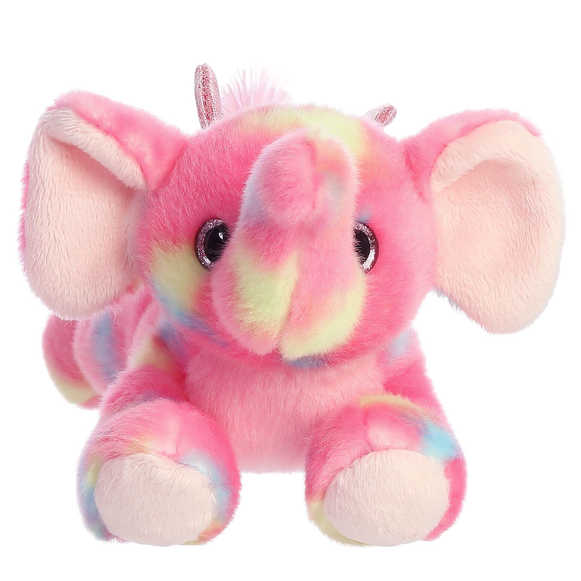 Aurora® Vibrant Bright Fancies™ Candyapple Elephant™ Stuffed Animal - Eye-Catching Fun - Delightful Cuddles - Pink 8 Inches
