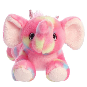 Aurora® Vibrant Bright Fancies™ Candyapple Elephant™ Stuffed Animal - Eye-Catching Fun - Delightful Cuddles - Pink 8 Inches