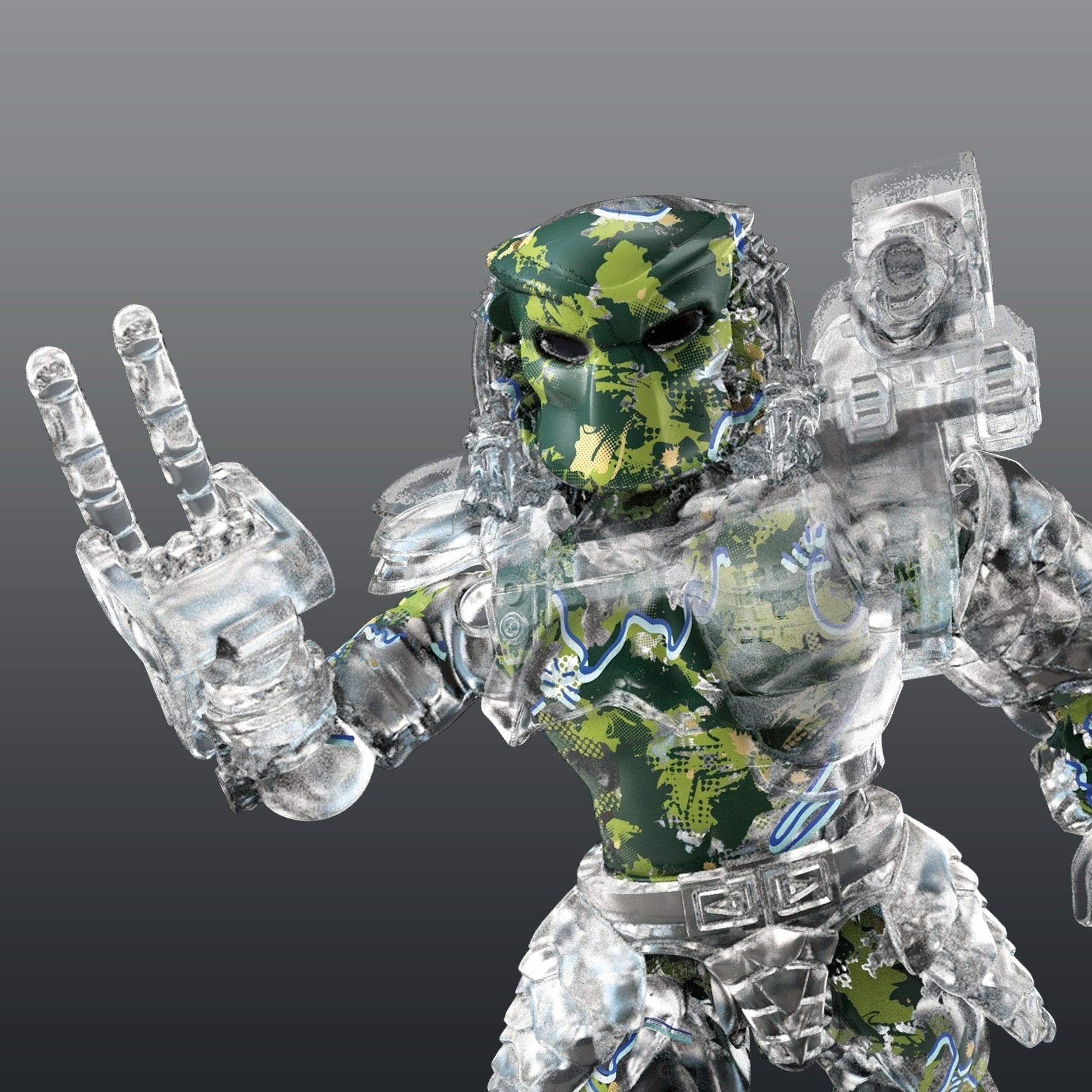 Mega Contrux Black Series Clear Transparent Predator