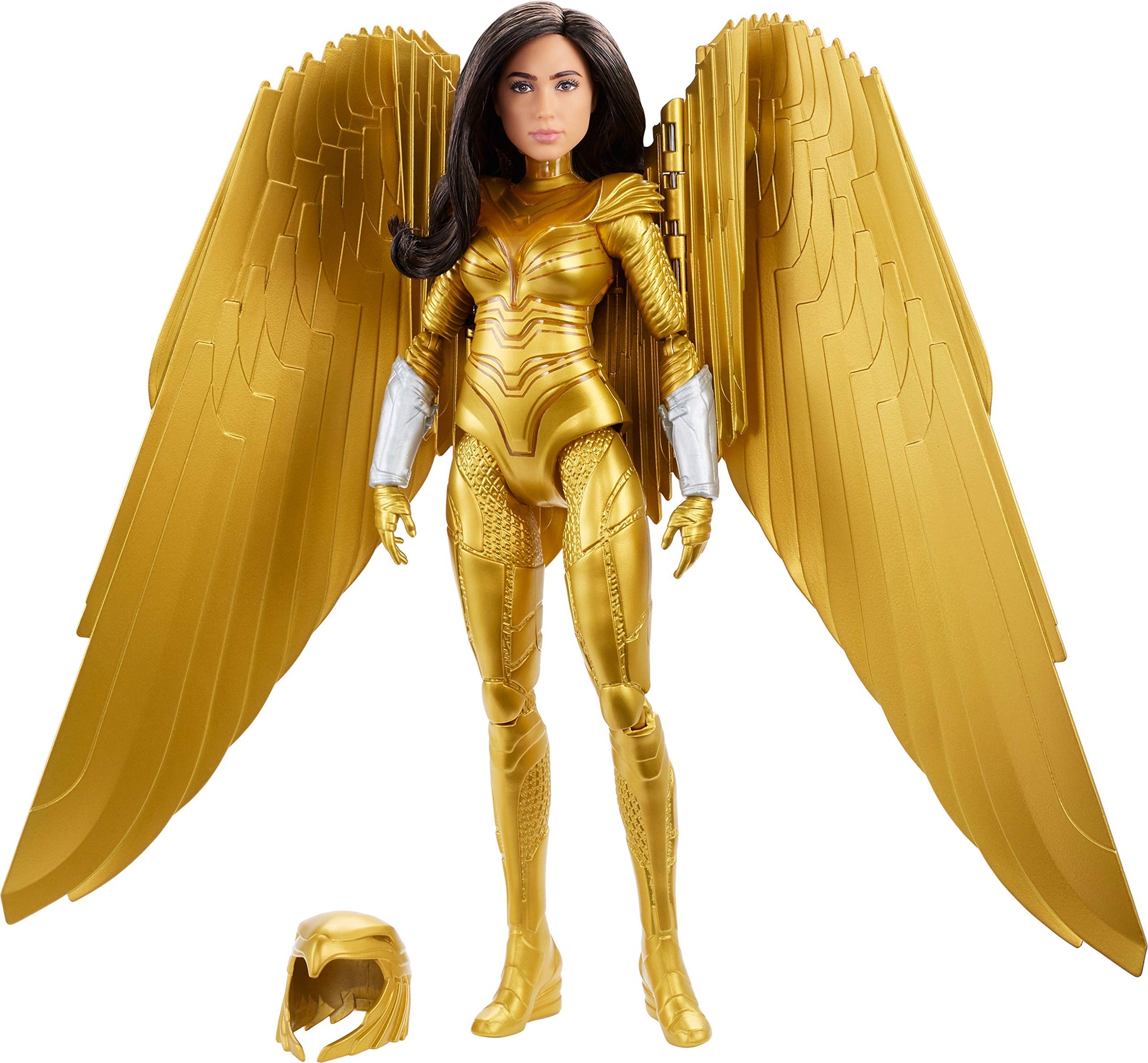 Mattel Mattel Wonder Woman 1984 Golden Armor Doll (~12-inch) in Light-Up Armor, Collectible Superhero Doll for 6 Year Olds and Up