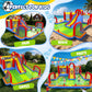 Inflatable Bounce House for Big Kids, 11 in 1 Gameplay Mode Bounce House with Slide, Soccer Bounce House with Water Slide for Backyard, Party
