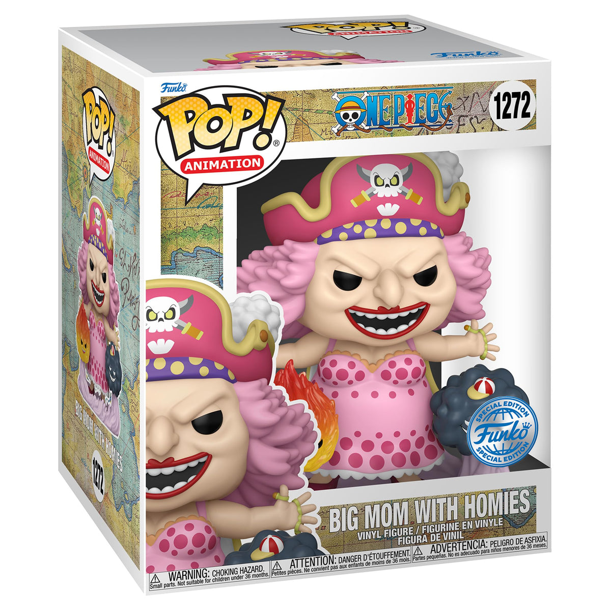 Funko Pop! Animation - Super: One Piece - Big Mom w/Homies Special Edition Multicolor Exclusive 1272