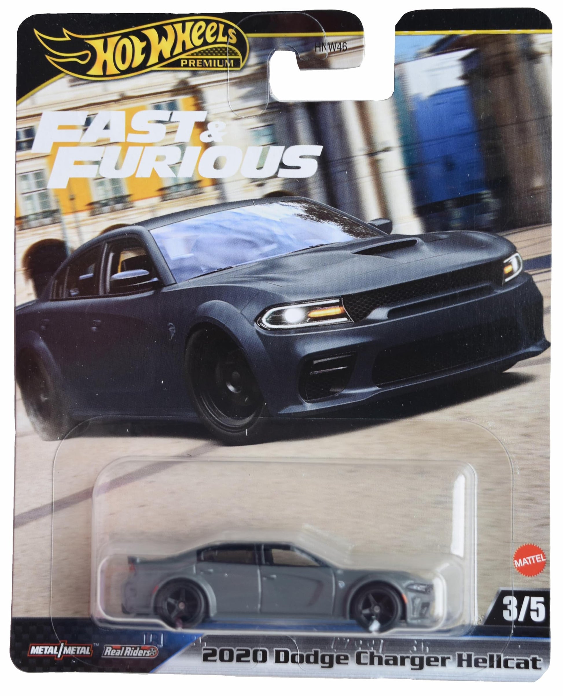 Hot Wheels 2020 Dodge Charger Hellcat, Fast & Furious 3/5 [Gray]