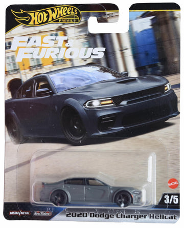 Hot Wheels 2020 Dodge Charger Hellcat, Fast & Furious 3/5 [Gray]