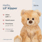 Bearington Lil’ Kipper Classic Teddy Bear Stuffed Animal Plush Toy - 11.5" Soft Brown Plush with Cute Nose and Floppy Body - Huggable Teddy Bear Gift