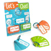 Open The Joy Let’s Chat 3-in-1 Conversation Starters Cards for Kids - Grab and Go Travel Card Games for Car, Airplanes - Talk, Think, Joke Cards