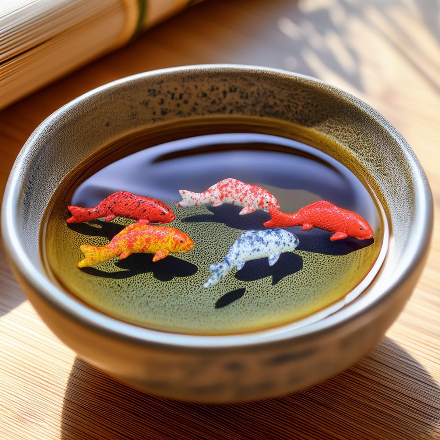 Miniature Koi Fish Set (10pcs, 5 Styles): Realistic Resin Sinking Ornamental Fish for Dollhouse Pond, Fairy Garden, Aquarium, Zen Decor, Adult