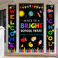 Back to School Decorations, First Day of School Decorations, 3PCS Welcome Back to School Banner, Wall Hanging Porch Banner for Classroom School