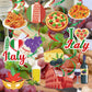 Italian Party Decorations Italian Hanging Swirls Italian Decorations Party Theme Italy Ceiling Decor