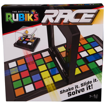 Rubik’s Cube, Rubik's Race, Classic Fast-Paced Puzzle Strategy Sequence Board Game, Problem-Solving Brain Teaser, Color-Matching Game, 2 Players