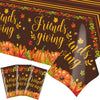 Ertyjikg 3PCS Large Friendsgiving Party Decorations Tablecloths Disposable Plastic Rectangle Friendsgiving Tablecloth for Thanksgiving Party Supplies