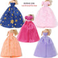 BJDBUS 5 Pcs Handmade Wedding Dress Party Gown for 11.5 Inch Girl Doll Clothes Accessories Random Clothing Set
