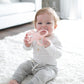 Dr. Brown's Flexees Teether, Pink Bunny, Soft 100% Silicone Baby Teether, BPA Free, 3m+, 1 Pack