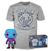 Funko Pop!&Tee: Guardians of The Galaxy - Drax - Medium - Hot Christmas - T-Shirt - Clothes with Collectable Vinyl Figure - Gift Idea - Toys and Short