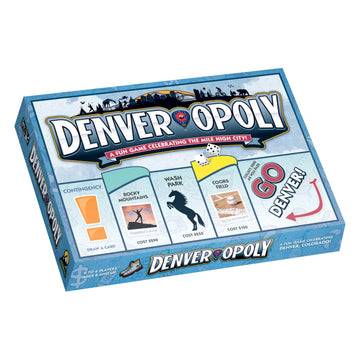 Late for the Sky Denver-opoly Board Game - City Edition Property Trading Game for Family Fun, 2-6 Players, Strategy and Luck, Fast 60-Minute Option