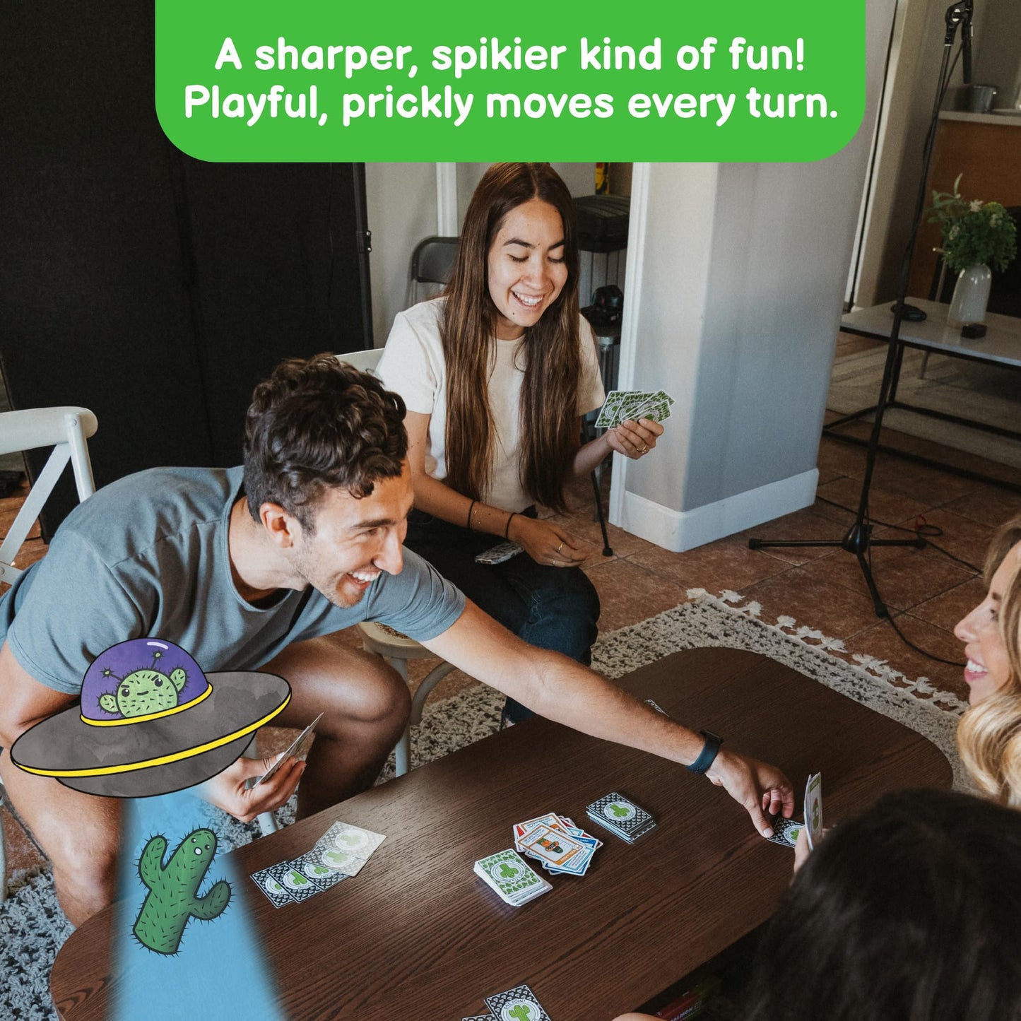 What's The Point? The Cactus Card Game - A Fun and Strategic Game for Families, Perfect for Family Play Night, Easy to Learn, Portable for Travel,