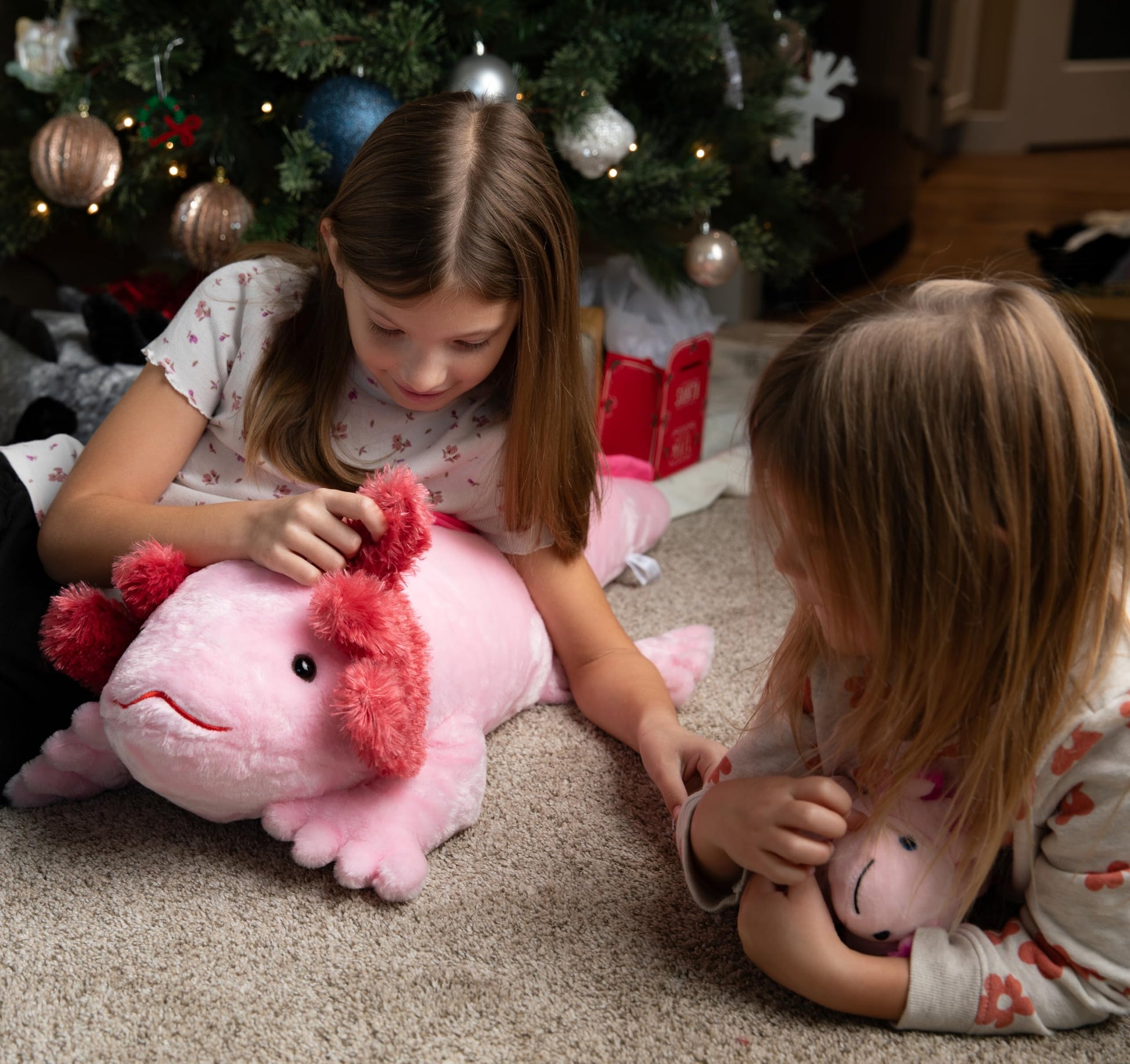 The Petting Zoo Axolotl Stuffed Animal Plushie, Gifts for Kids, Wild Onez Sealife Animals, Salamander Zoologee Axolotl Plush Toy 21 inches
