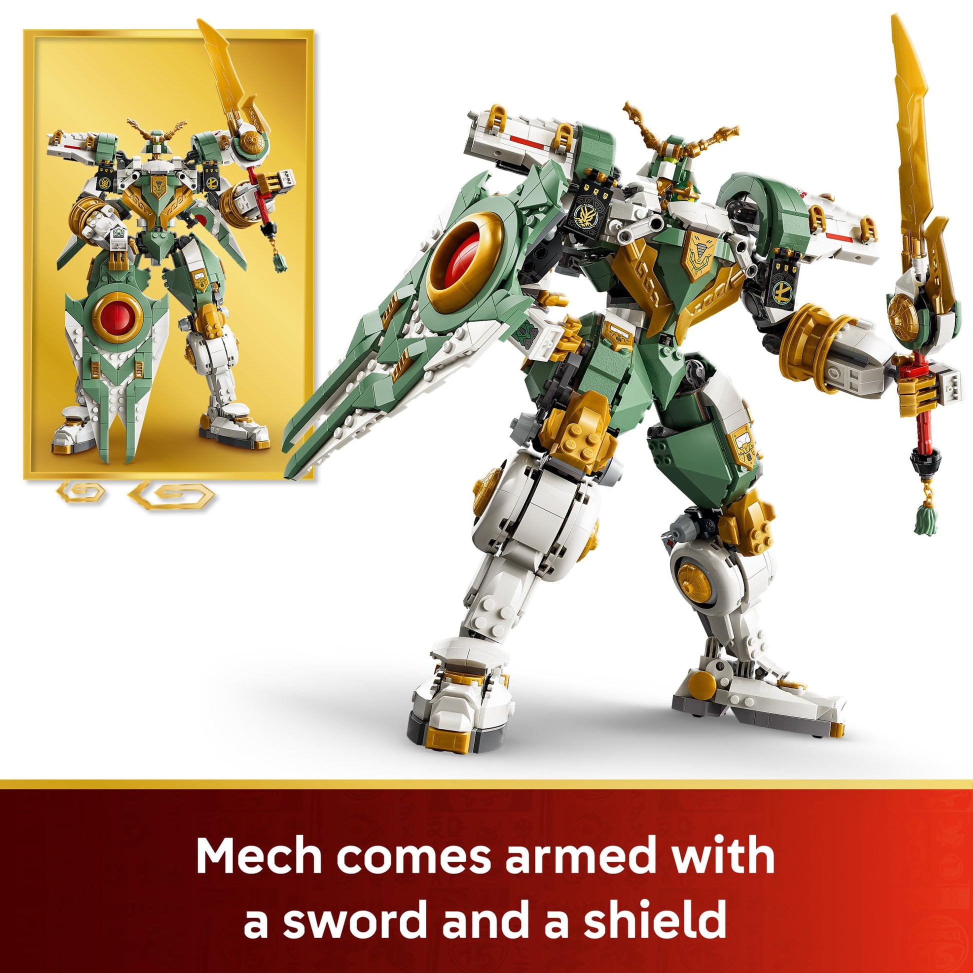 LEGO NINJAGO Lloyd's Titan Mech 15th Anniversary Building Toy - Collectible Mech Set for Boys & Girls, Ages 14+ - Display as Bedroom Decor - Gift