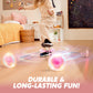 JOYIN Pink Ankle Skip Ball with Flashing Lights, Toy for Kids Indoor & Outdoor, Flashing Swing Ball Foldable Sports Toy, Birthday Gifts for Kids 3 4 5