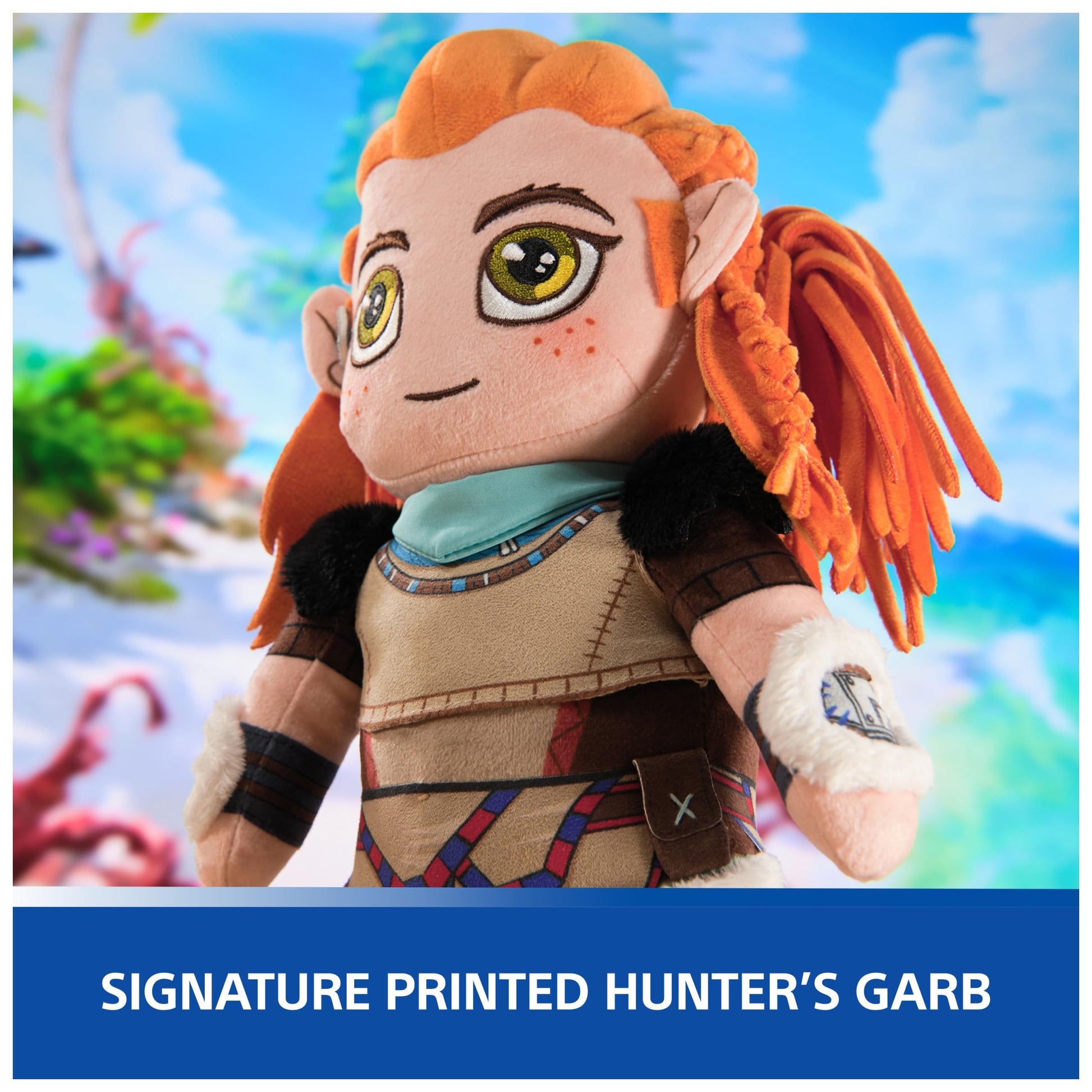 PlayStation Horizon Forbidden West, Premium 10-Inch Aloy Collector Grade Plush Toy, Cute Plushies and Kids Toys for PS5 Fans of All Ages