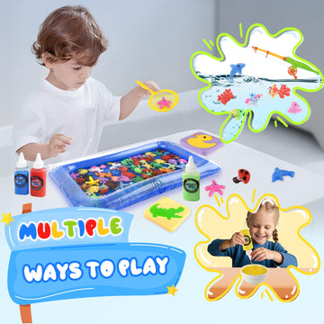 Magic Gel Water Elf Toy Kit, Squishy Making Kit for Kids with 20PCS Aqua Fairy Water Gels & Animal Mold, Gift for Christmas, Easter, Birthday, New