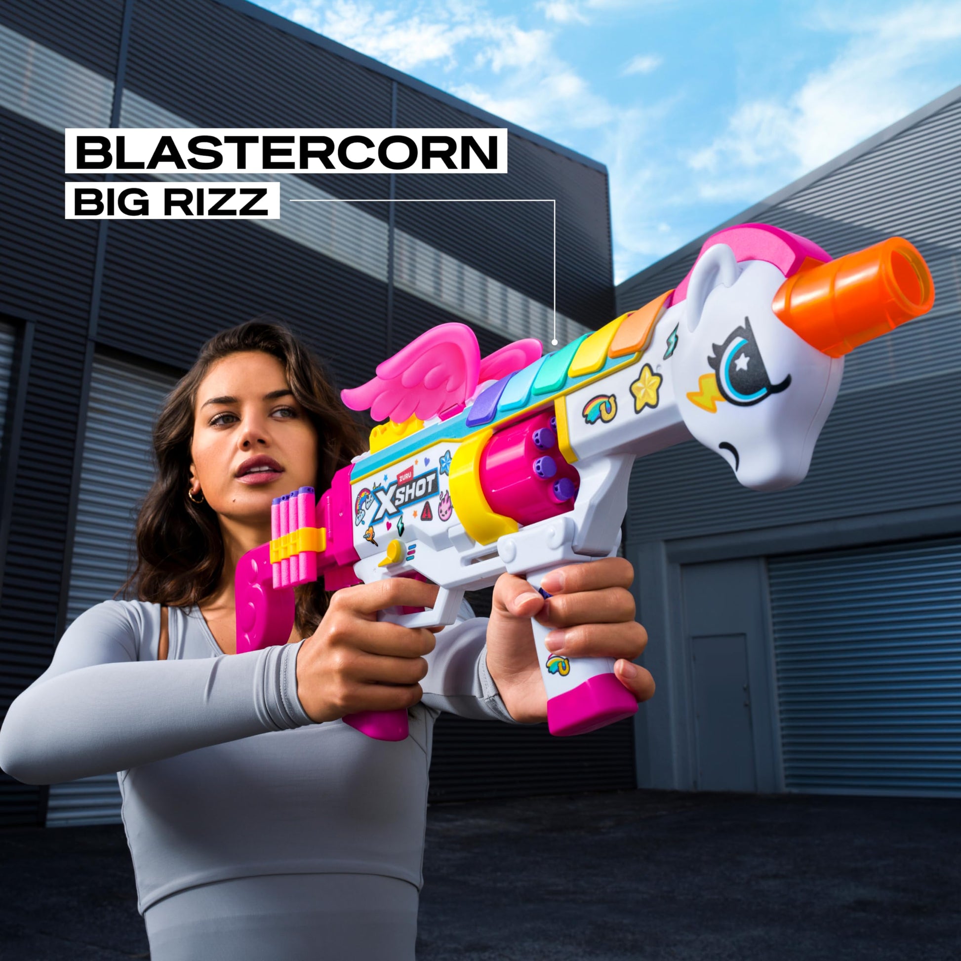 XSHOT Big Rizz Blastercorn 24 Air Pocket Technology Darts by ZURU, Outdoor Dart Blaster Toy for Boys and Girls, Teens and Adults Aged 8+