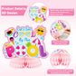 ArowlWesh 12Pcs Summer Pool Honeycomb Centerpiece Decoration, Pink Beach Ball Table Toppers for Girls and Kids, Hawaiian Flamingo Beach Party Luau