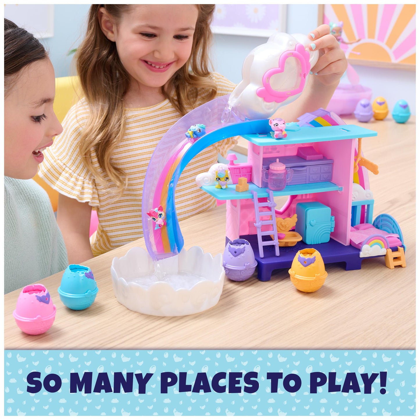 Hatchimals Alive Hatchi-Nursery Playset, 4 Water Reveal Eggs, Ages 3+