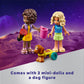 LEGO Friends Stargazing Camping Vehicle Adventure Toy, Includes 2 Mini-Dolls, Camping Trailer, Telescope Toy, and a Dog Figure, Science Gift Idea