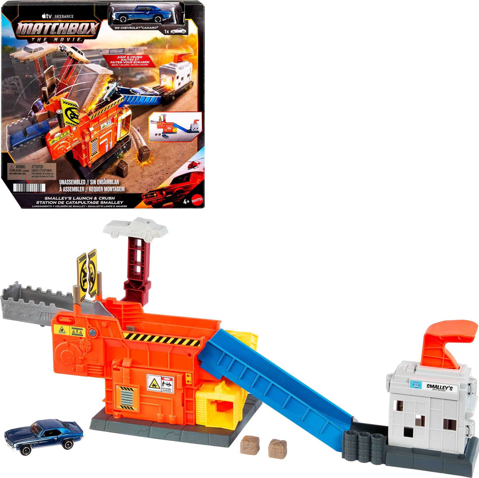 Matchbox The Movie Smalley’s Launch & Crush Playset & Die-Cast Car