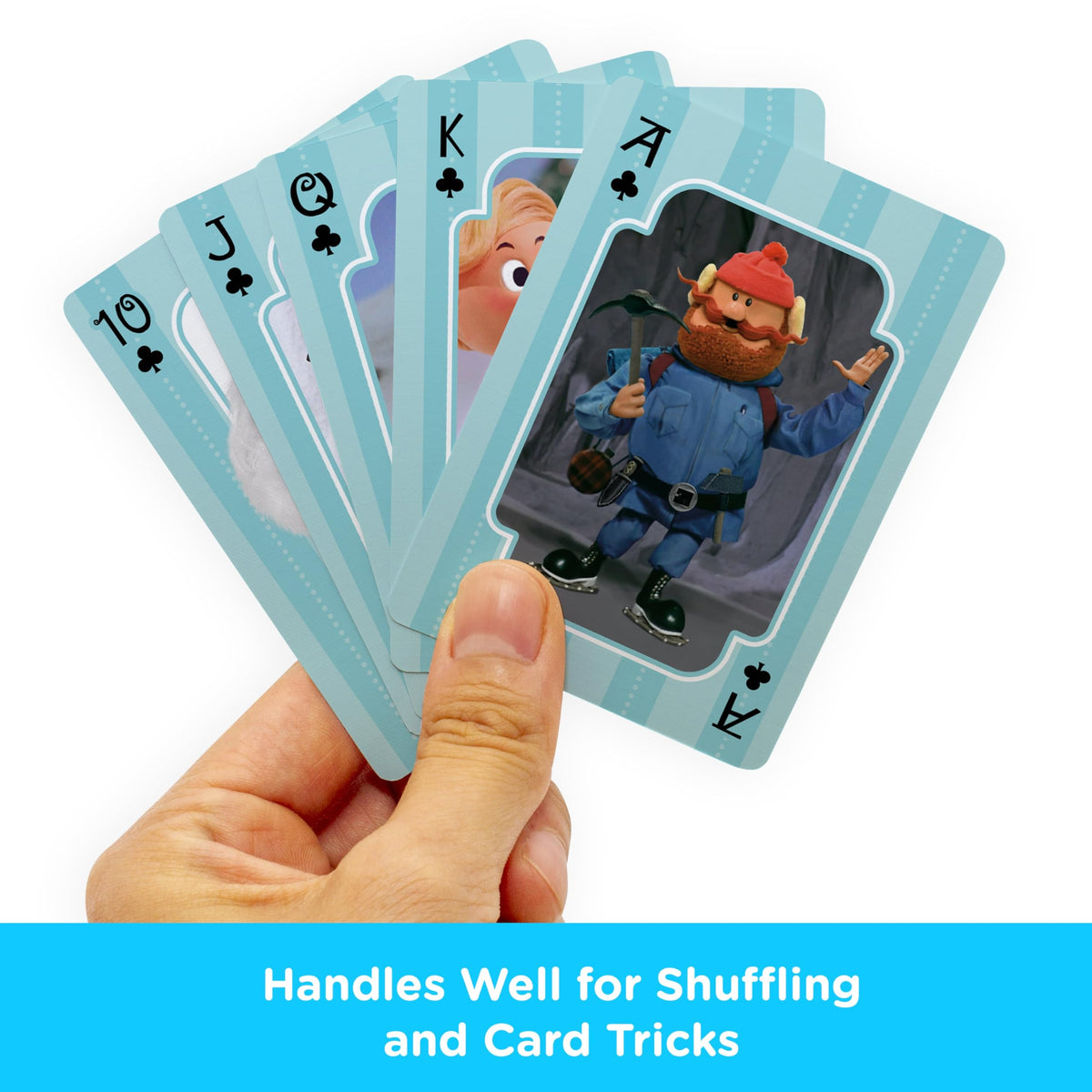 Aquarius Rudolph Playing Cards - Rudolph The Red Nosed Reindeer Deck of Cards for Your Favorite Card Games - Officially Licensed Rudolph Merchandise