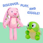 Bluey Friends 2-Pack Plush Stuffed Animals for Kids, Floppy and Turtleboy TV Show Plushies, Cuddly Playtime Toddler Plush Toys, Bluey Gifts Ages 3+