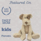 MON AMI Bogart Shaggy Puppy Plush Toy, 18-Inch Soft Cuddly Dog Toy Gift