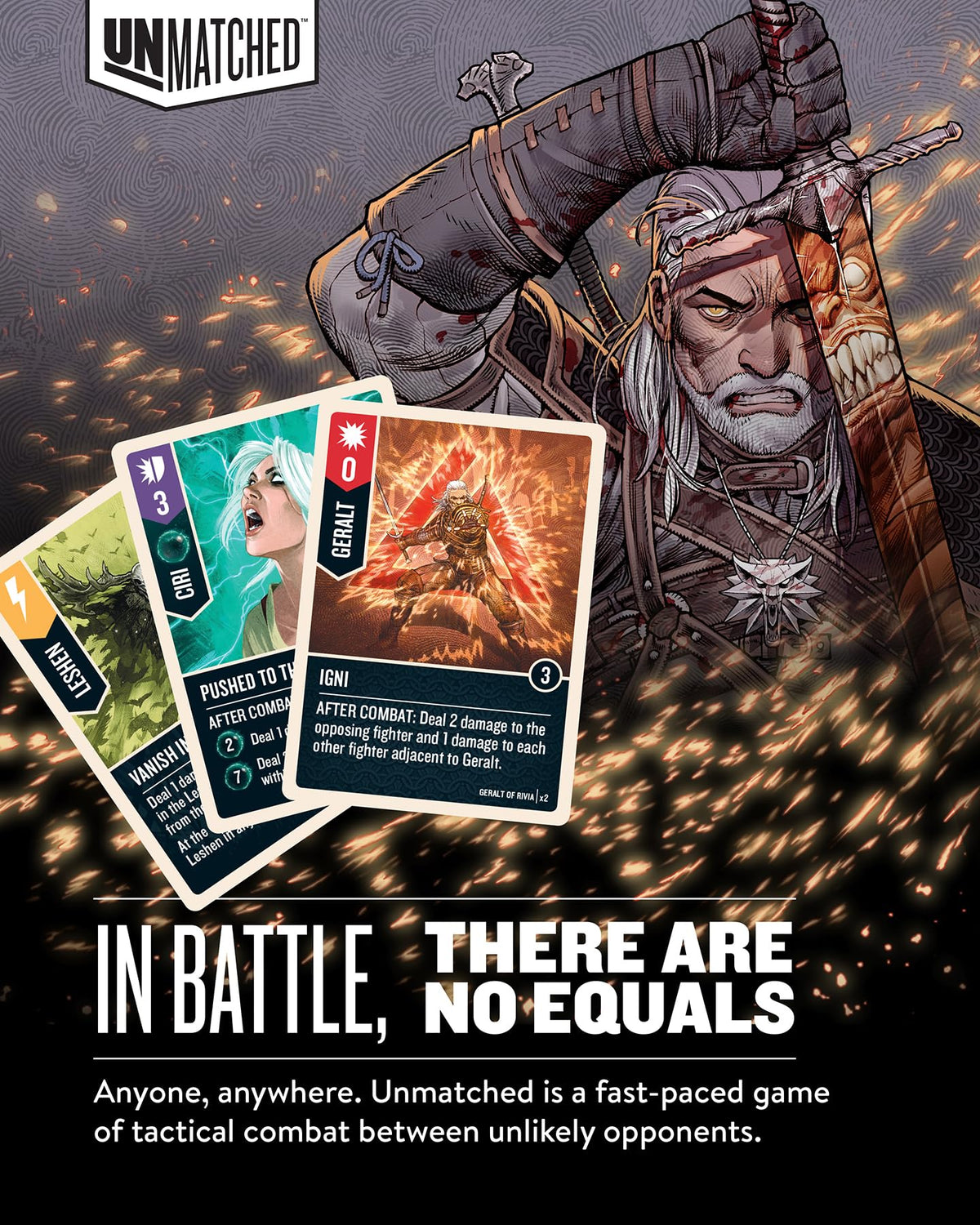 Restoration Games Unmatched The Witcher Steel & Silver