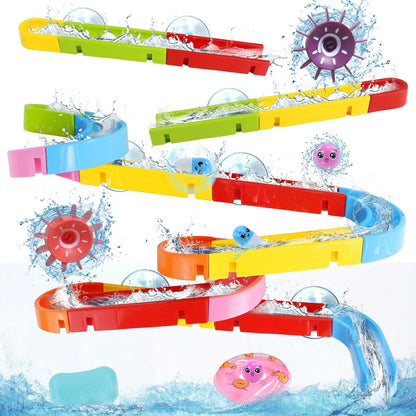 Fajiabao Bath Toys for Kids Ages 4-8 Water Slides with Suction Cups
