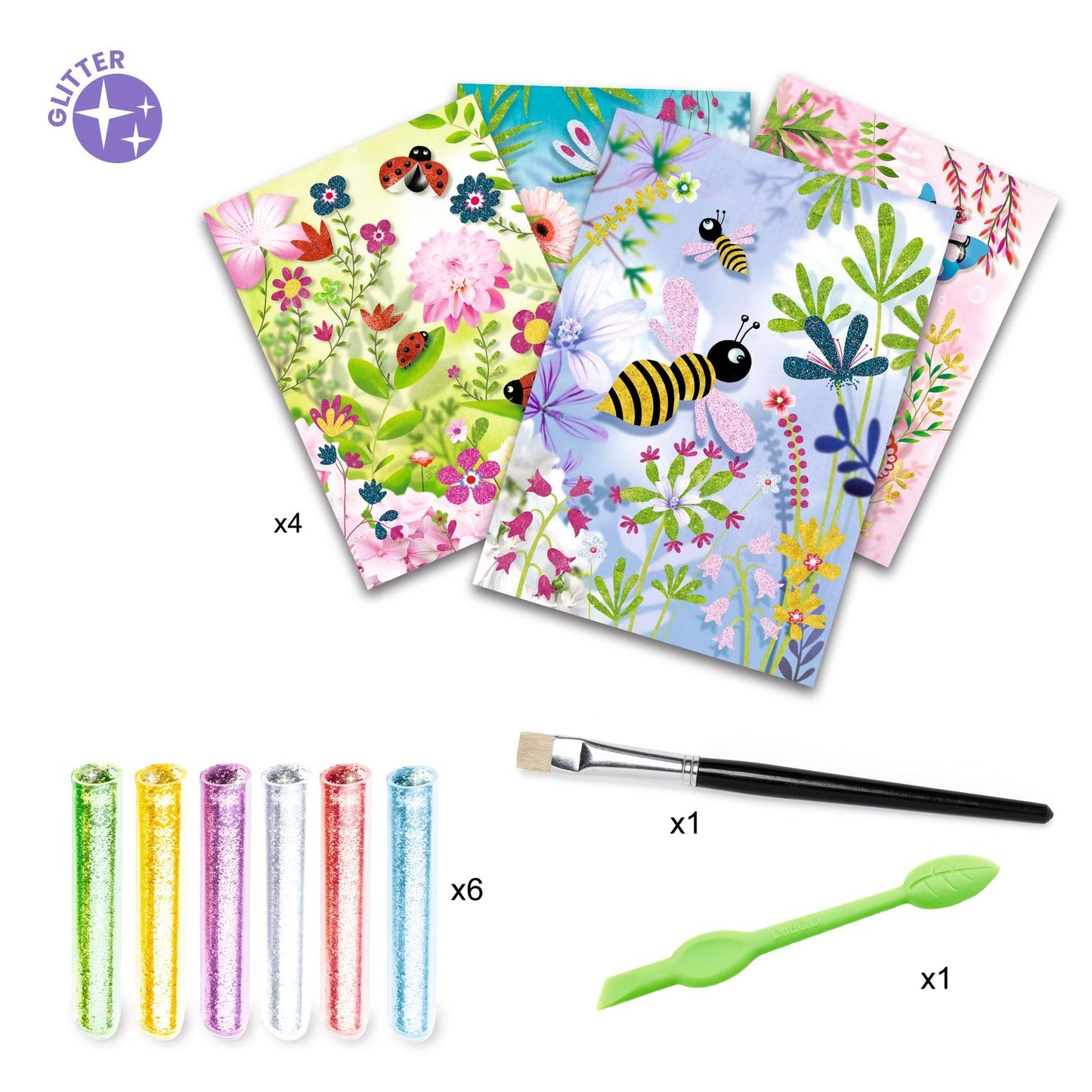 DJECO Butterflies Glitter Craft Kit