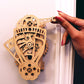 ABONG Gear and Cam Light Switch 3D Wood Model Kit | Includes 41 Pieces and Video Build Guide | Replaces Basic Light Switch Cover | Decorate Yourself