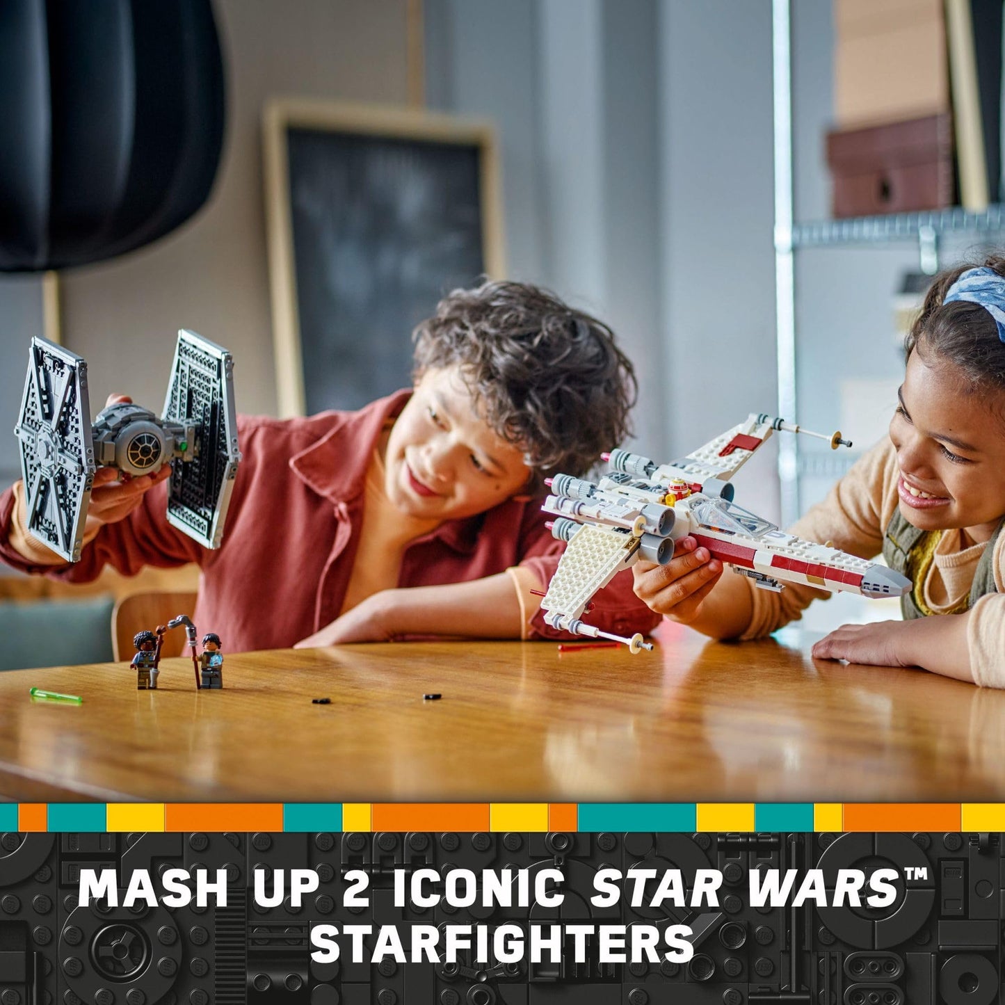 LEGO Star Wars TIE Fighter & X-Wing Mash-Up Building Set - Star Wars Toys for Boys & Girls, Ages 9+ - Imaginative, Creative Play - Use for Display or