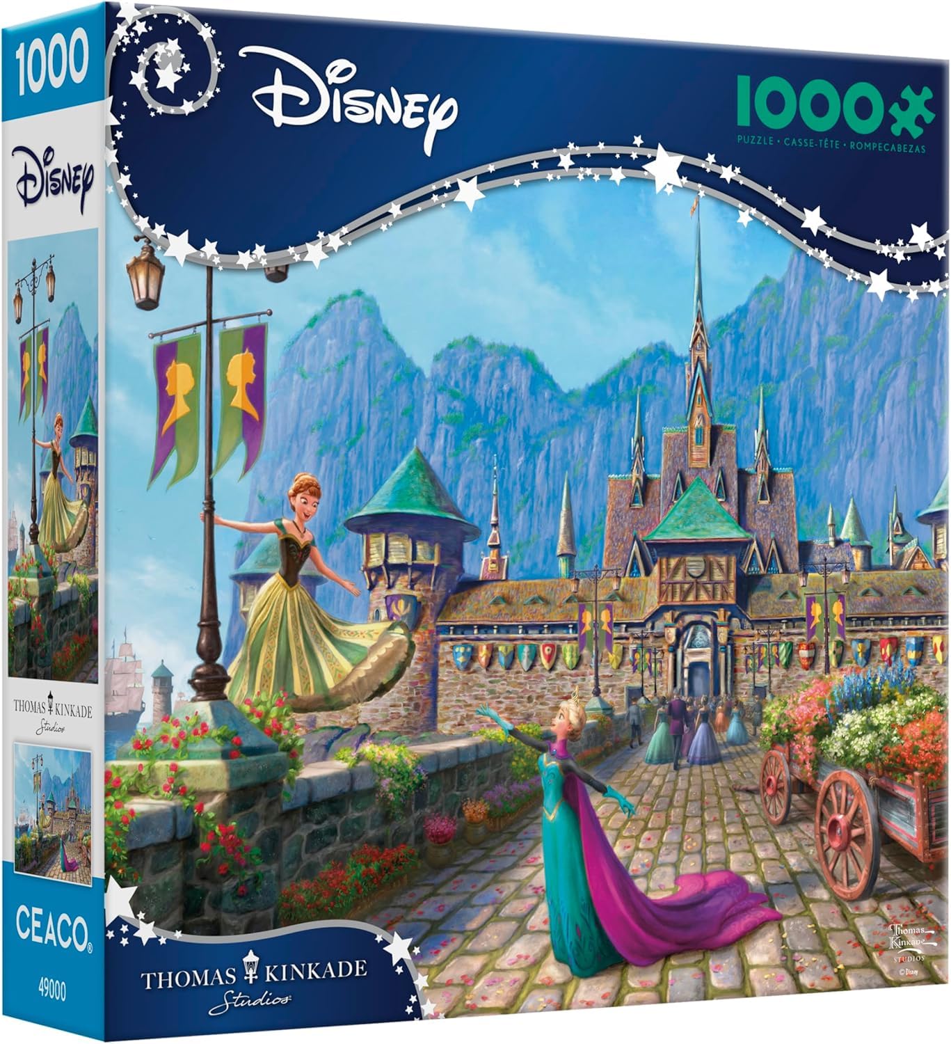 Ceaco - Thomas Kinkade Disney - Frozen Celebration - 1000 Piece Puzzle