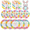 150 Pack Easter Party Supplies Set, Happy Easter Dinnerware Set Includes Heavy Duty Dessert Dinner Plates and Luncheon Napkins for Spring Birthday